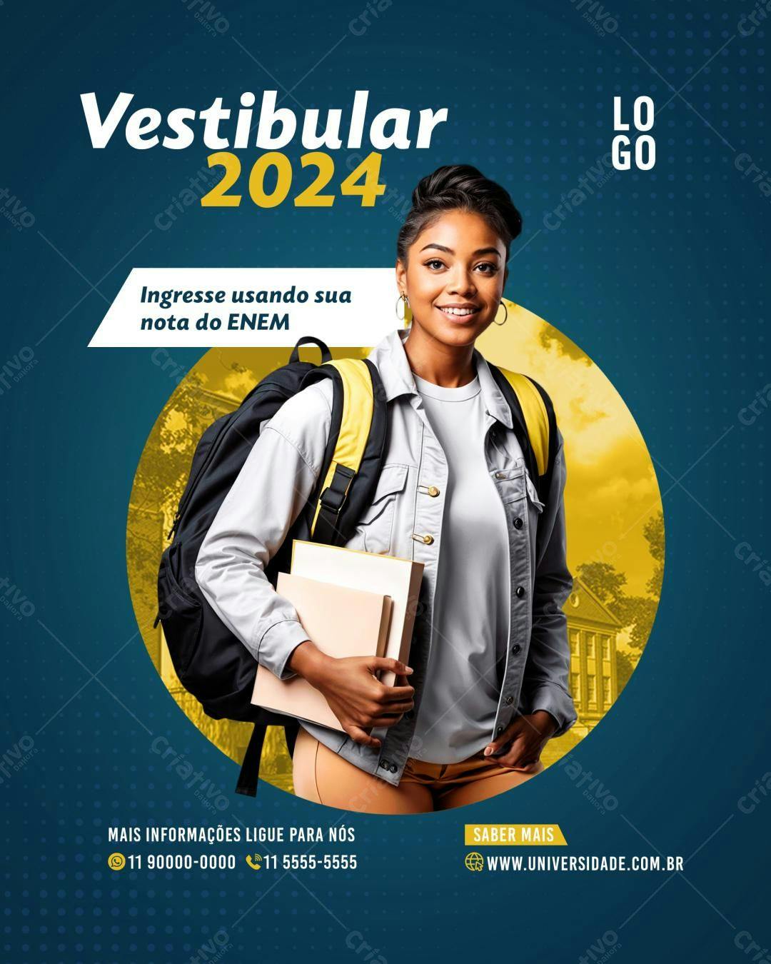 Flyer Vestibular 2024 PSD Editável