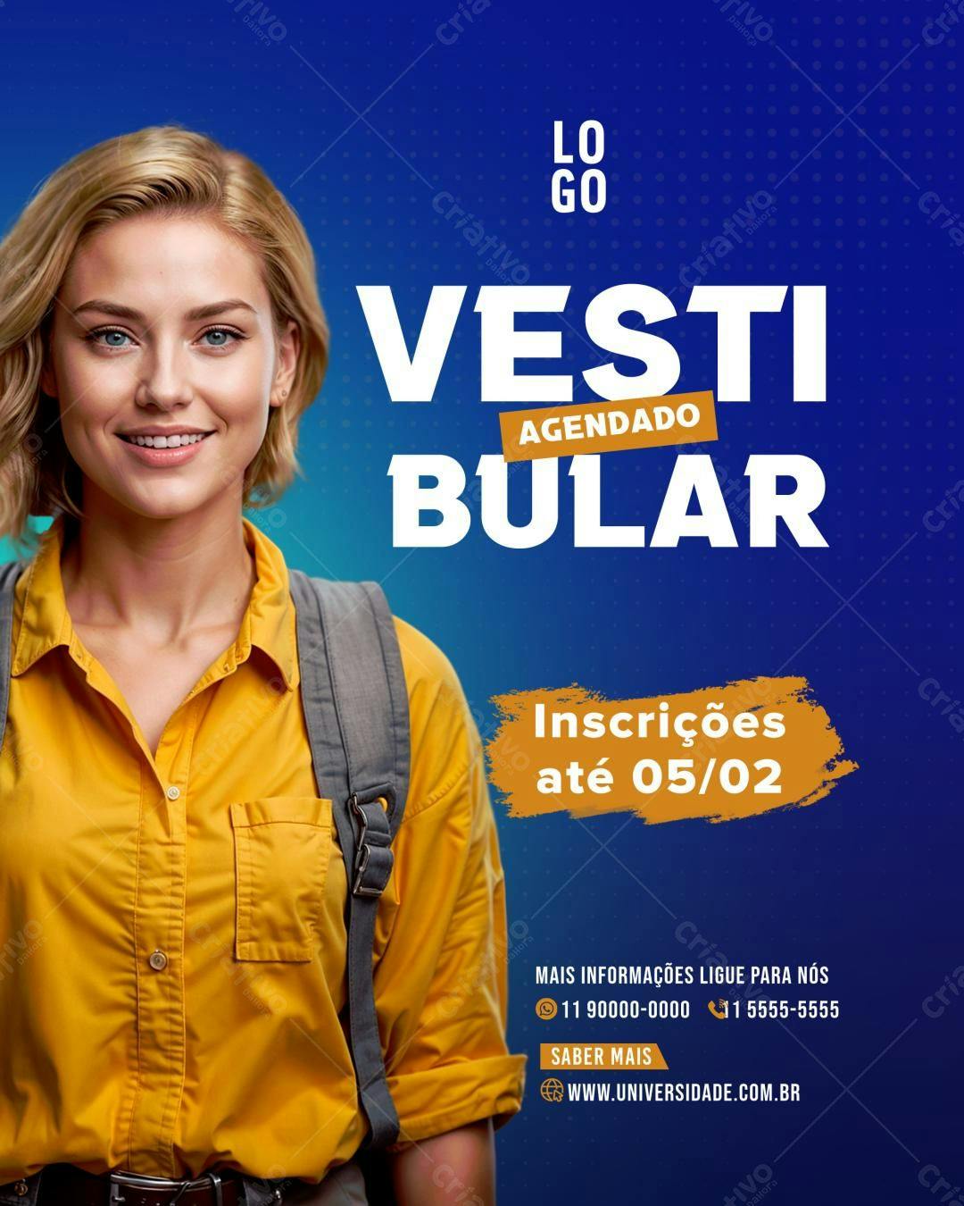Flyer Vestibular PSD Editável