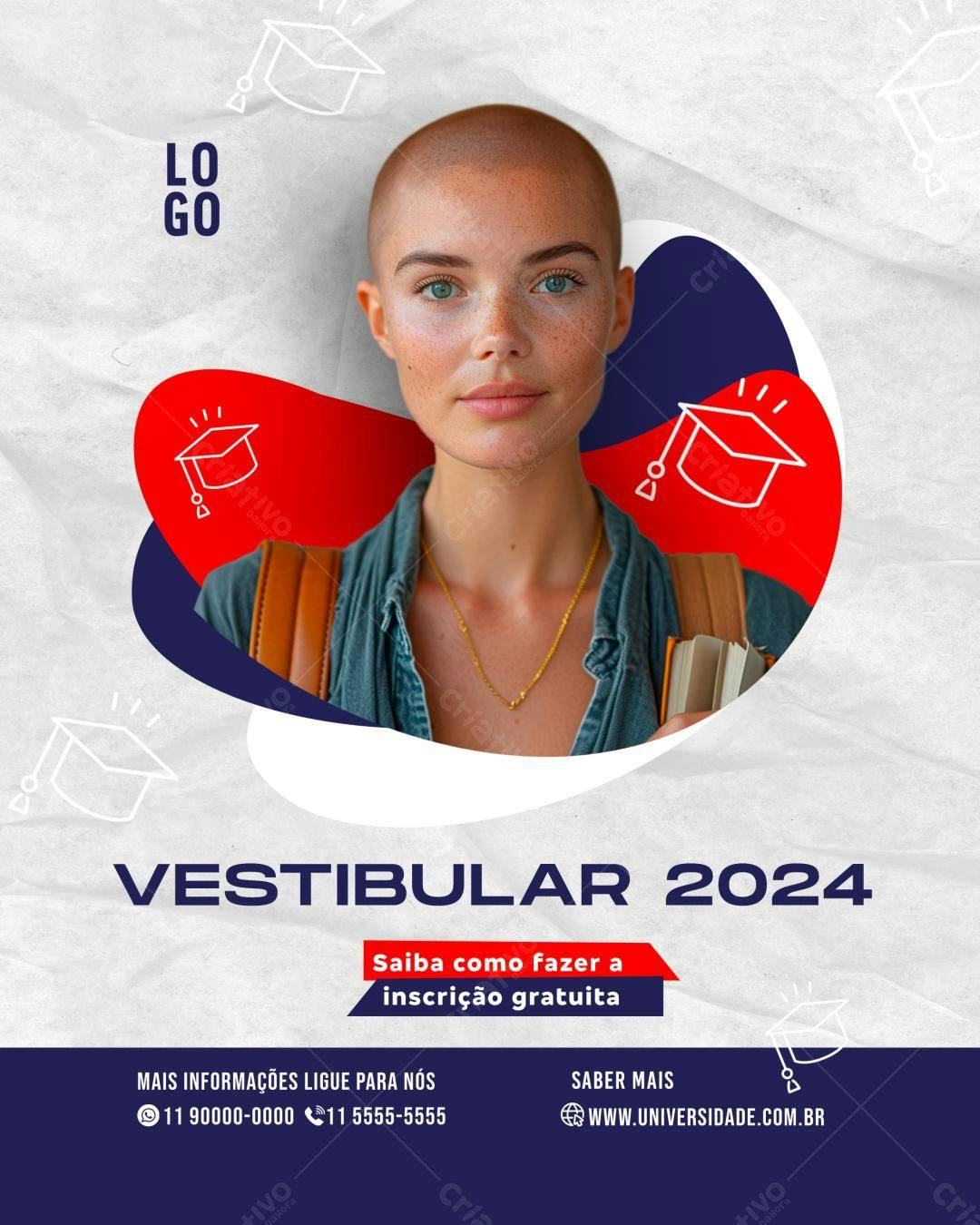 Flyer Vestibular 2024 PSD Editável