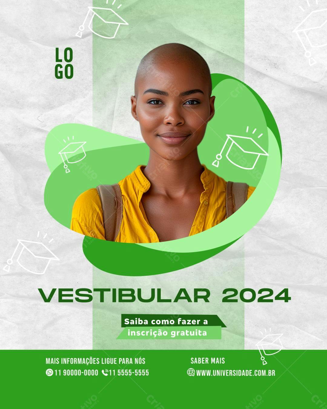 Flyer Vestibular 2024 PSD Editável