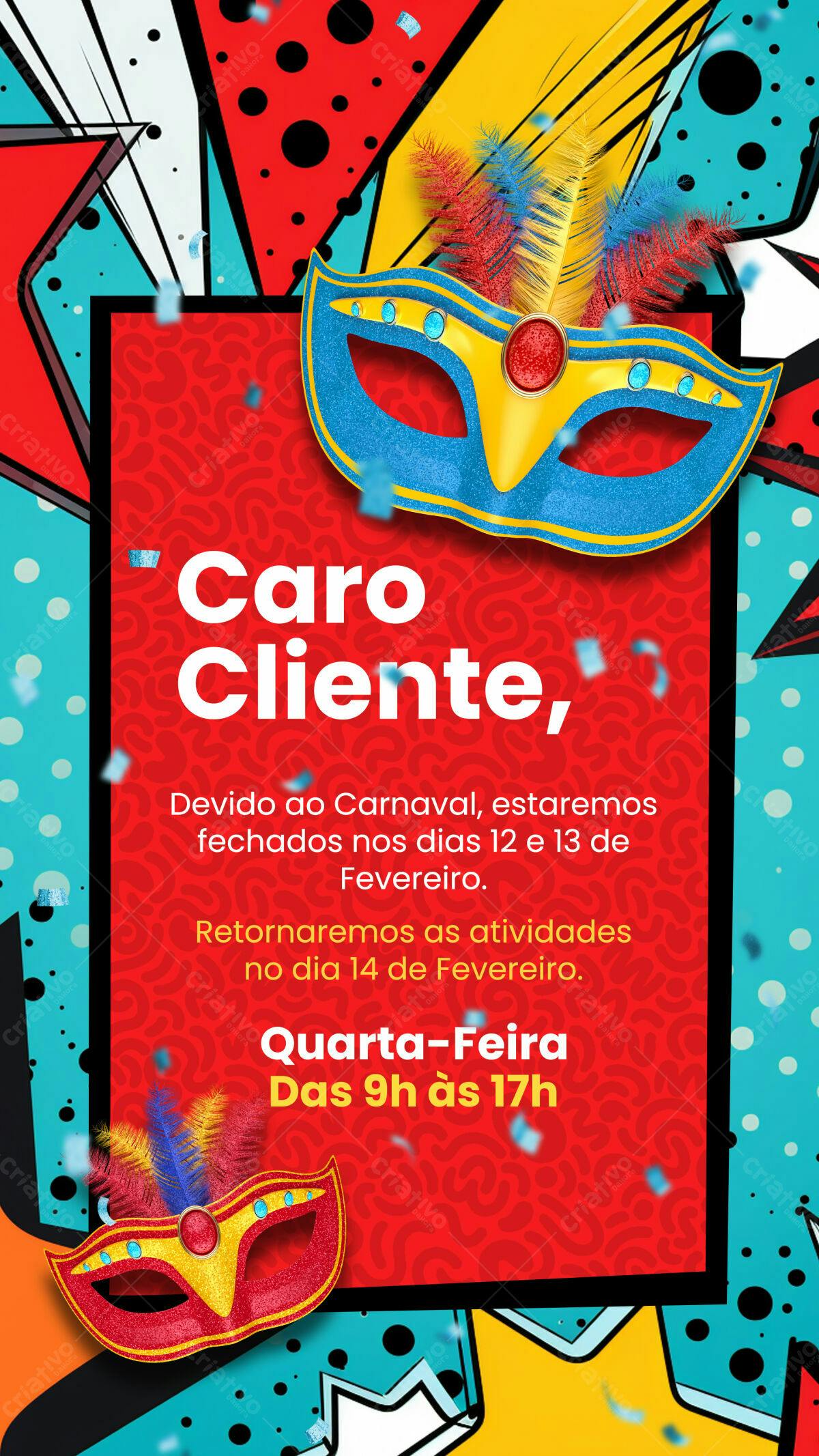 Flyer Carnaval PSD Editável