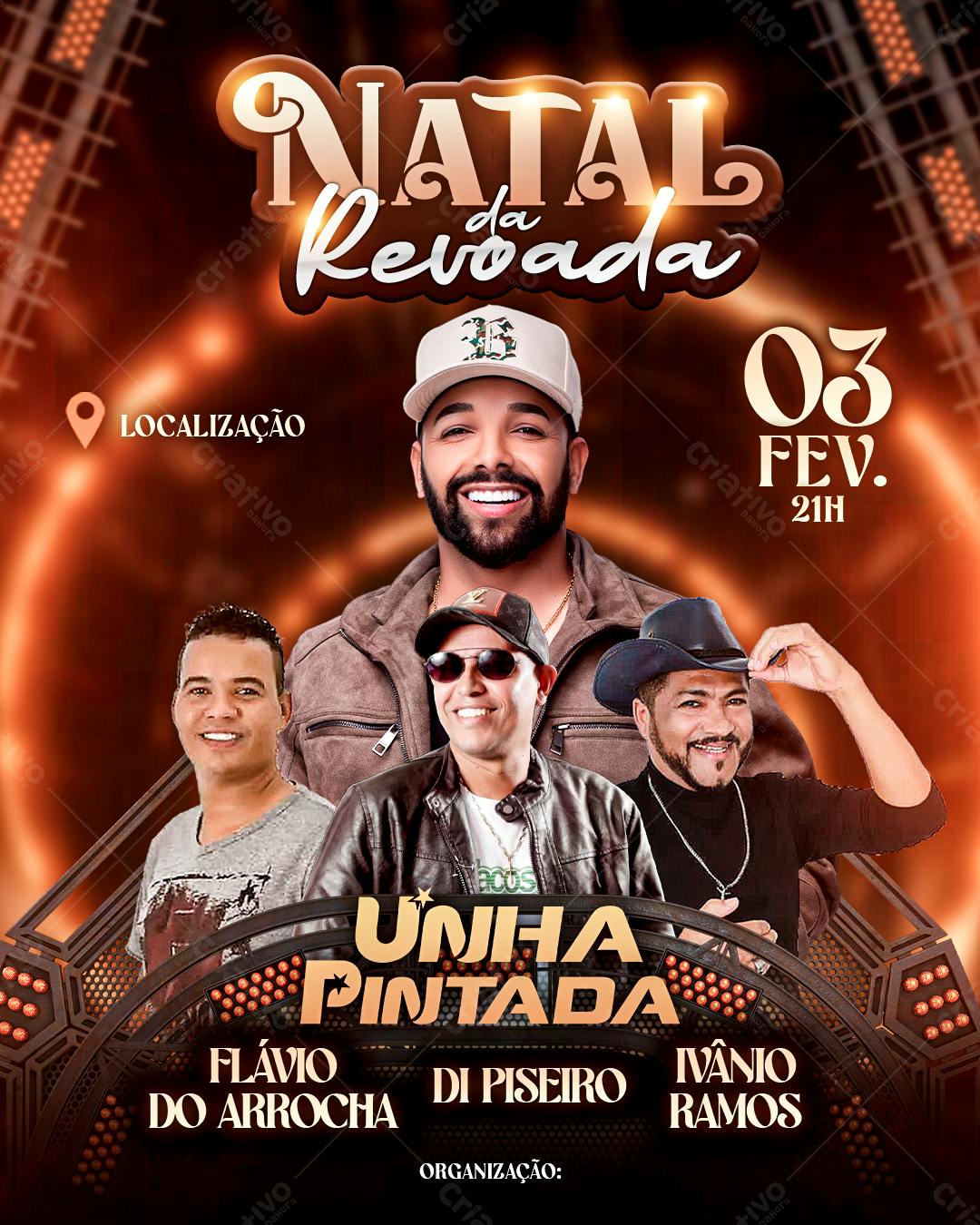 Flyer Natal da Revoada PSD Editável