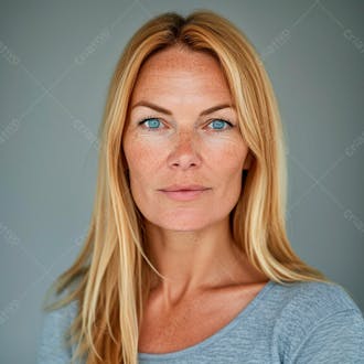 Imagem de uma linda mulher norueguesa, com cabelos loiros longos e lisos e olhos azuis 15