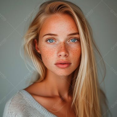 Imagem de uma linda mulher norueguesa, com cabelos loiros longos e lisos e olhos azuis 26