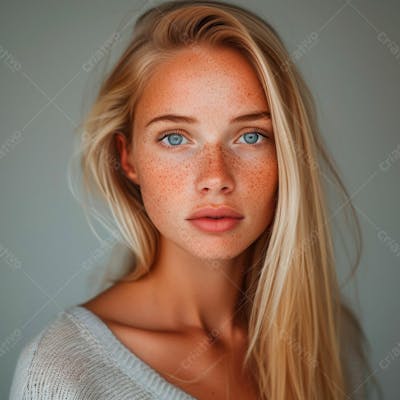 Imagem De Uma  Linda Mulher Norueguesa, Com Cabelos Loiros Longos E Lisos E Olhos Azuis 26