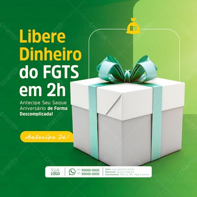 Empréstimo Consignado Fgts  E Bolsa Familia Social Media Post Feed (2)