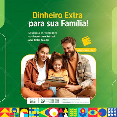 Empréstimo Consignado Fgts  E Bolsa Familia Social Media Post Feed (5)