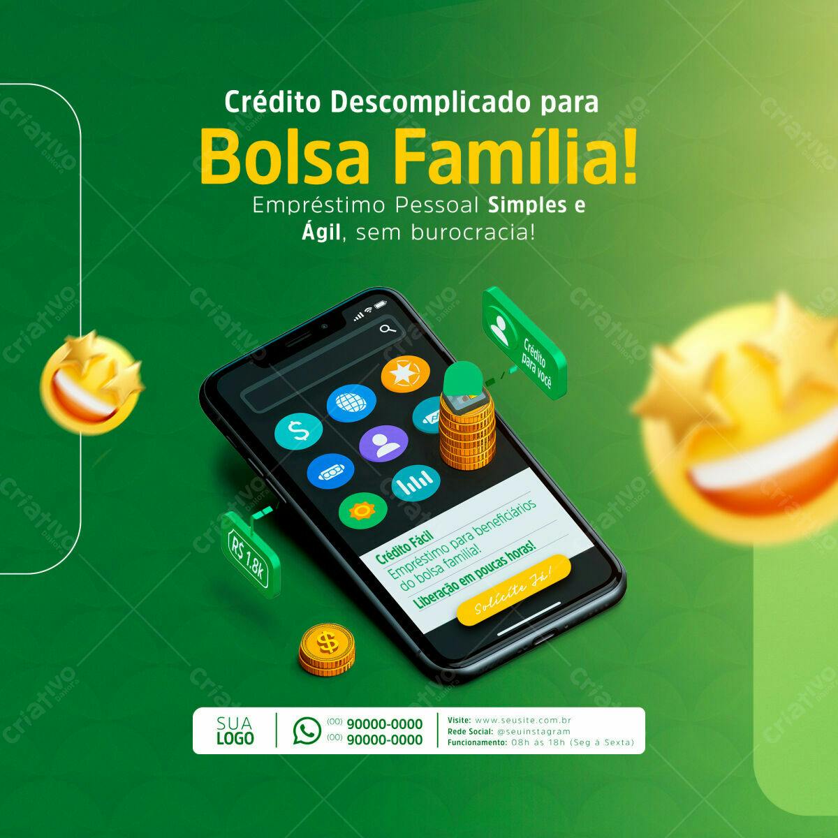 Banner Bolsa Família PSD Editável