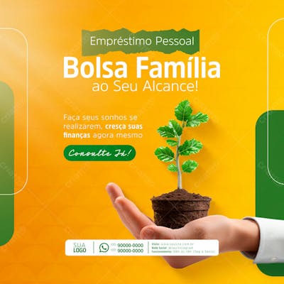 Empréstimo Consignado Fgts  E Bolsa Familia Social Media Post Feed (7)