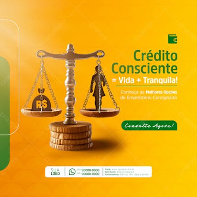 Empréstimo Consignado Fgts  E Bolsa Familia Social Media Post Feed (8)