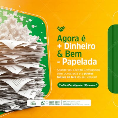 Empréstimo Consignado Fgts  E Bolsa Familia Social Media Post Feed (9)