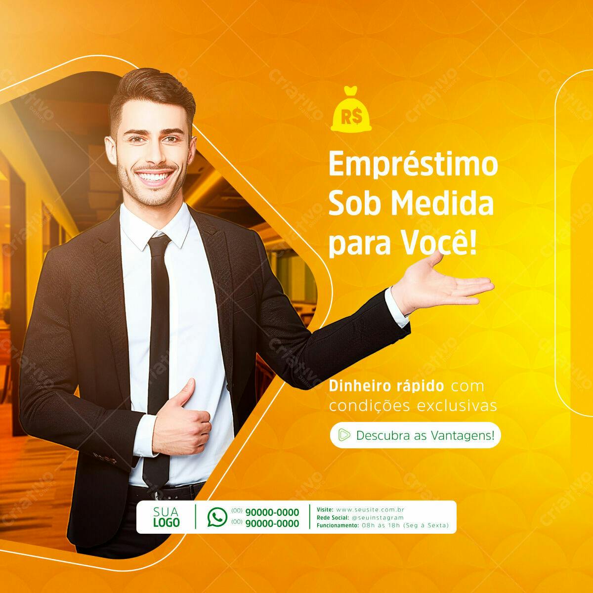 Post para Empréstimo PSD Editável