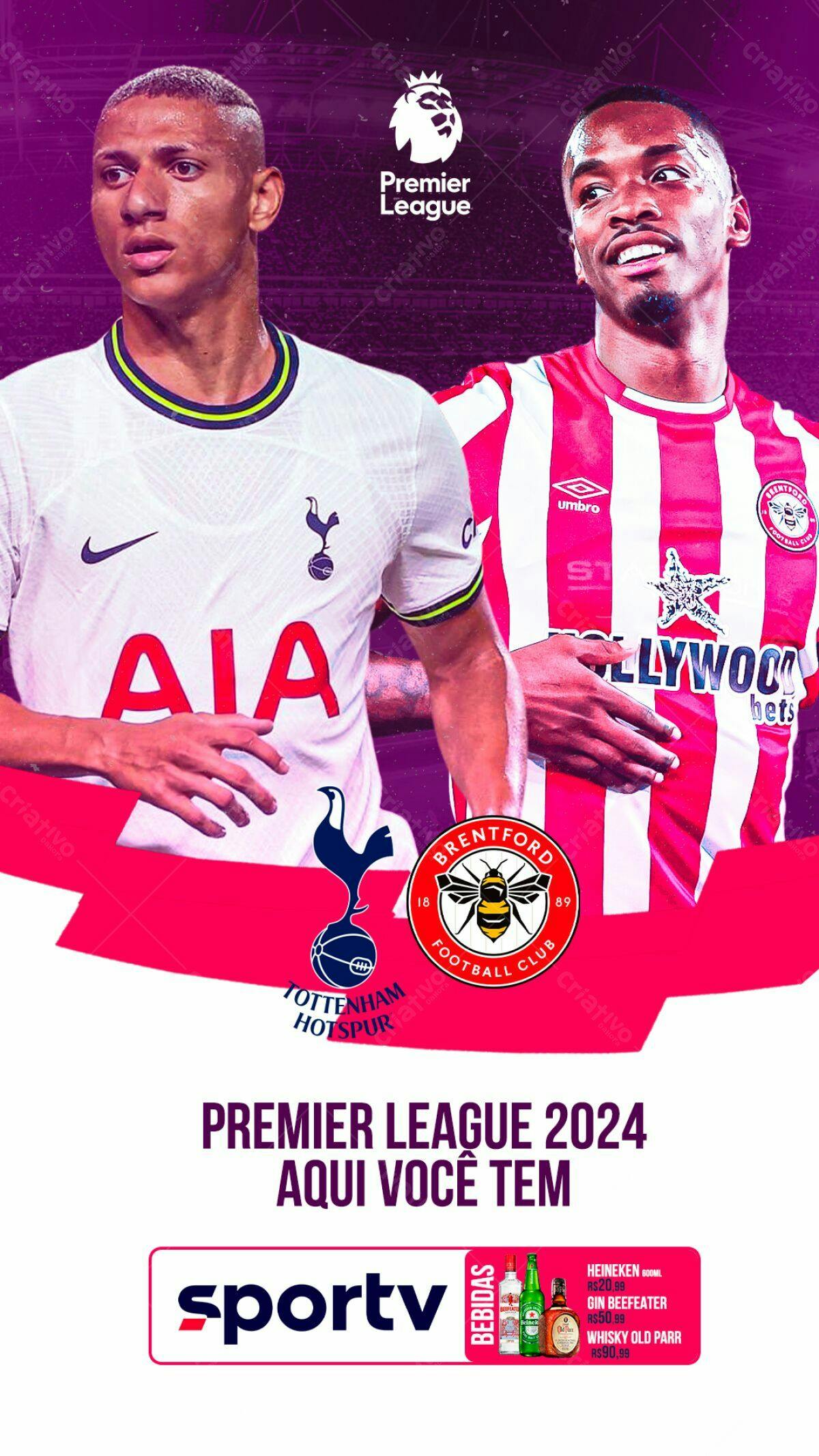 Poster Premier League 2024 PSD Editável