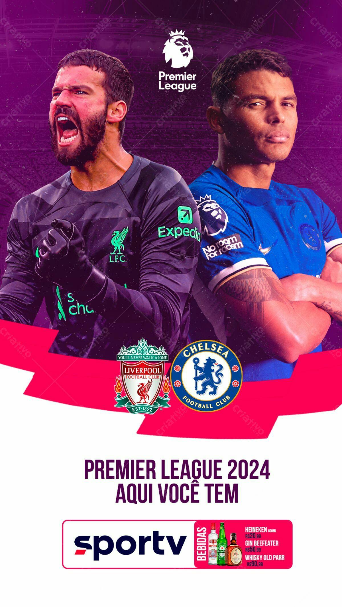 Poster Premier League 2024 PSD Editável