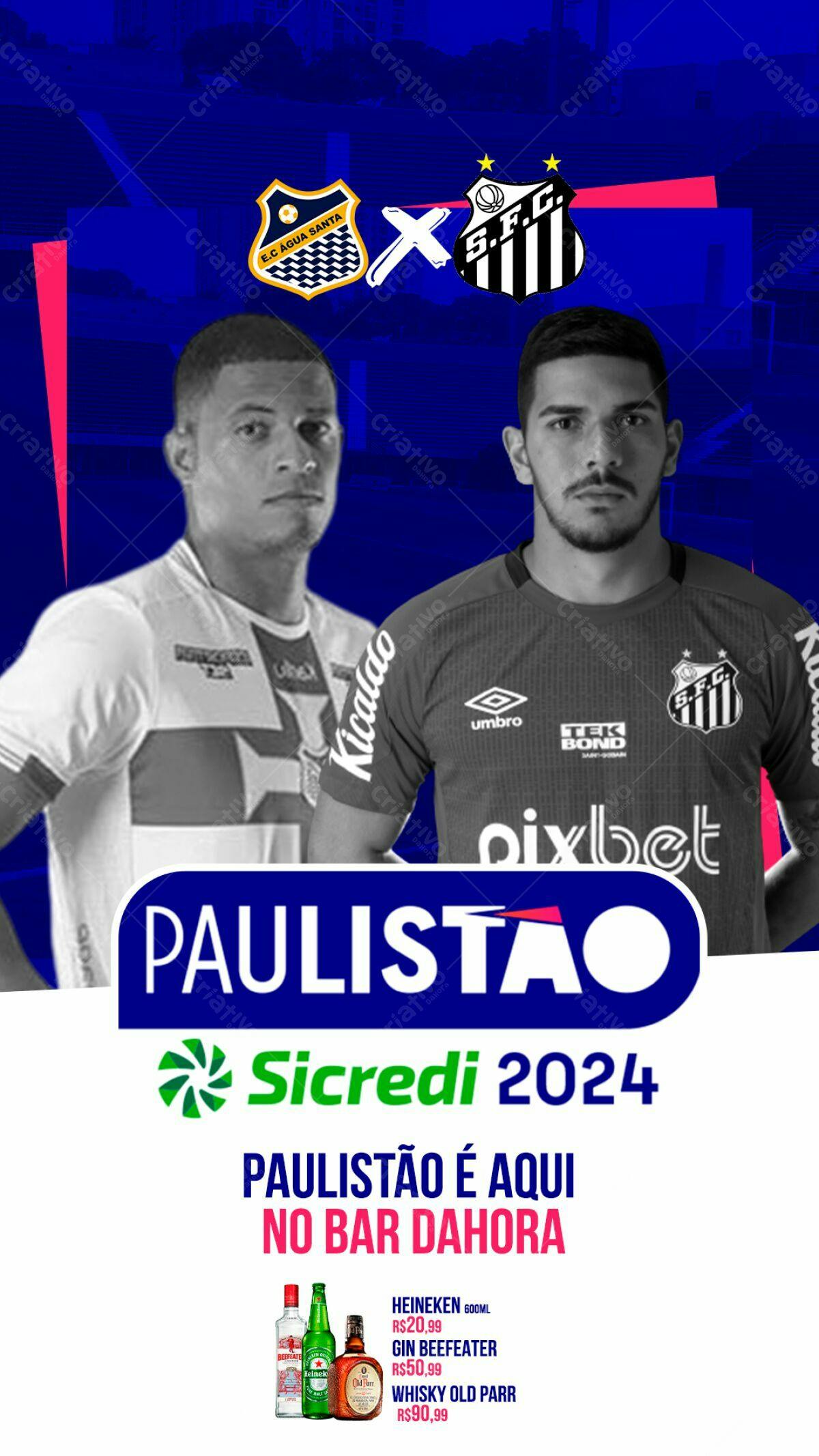 Flyer Paulistao 2024 Bar Dahora PSD Editável