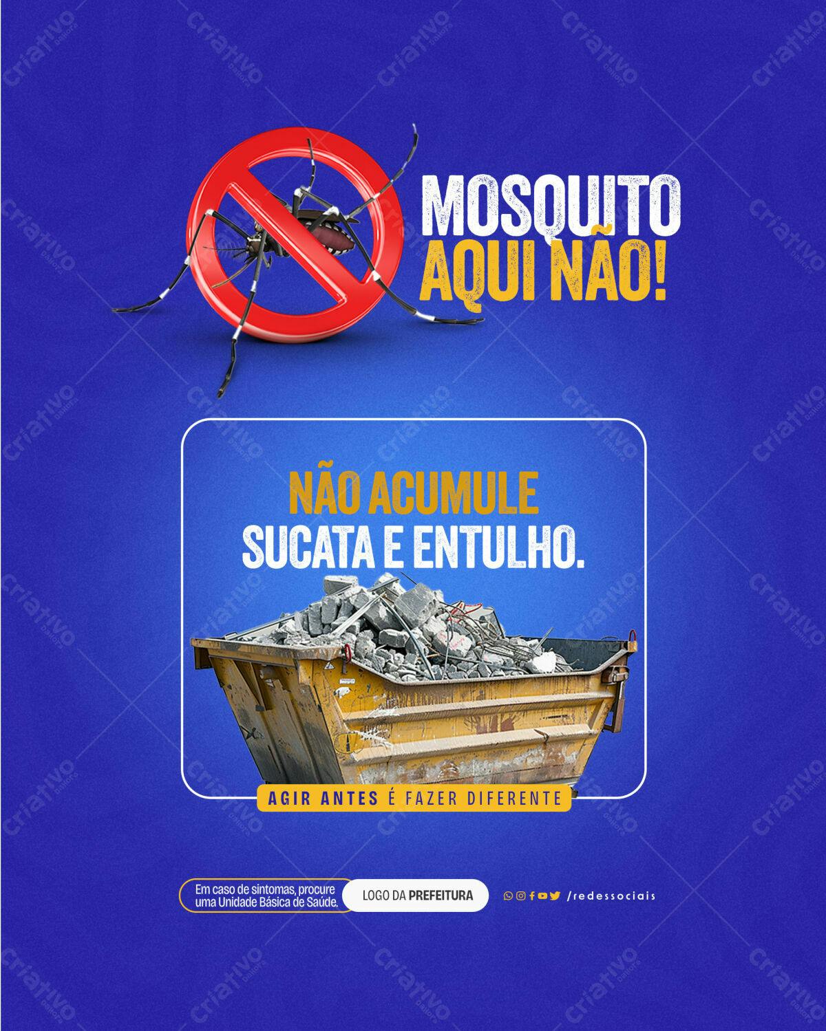 Postagem Contra Mosquito PSD Editável