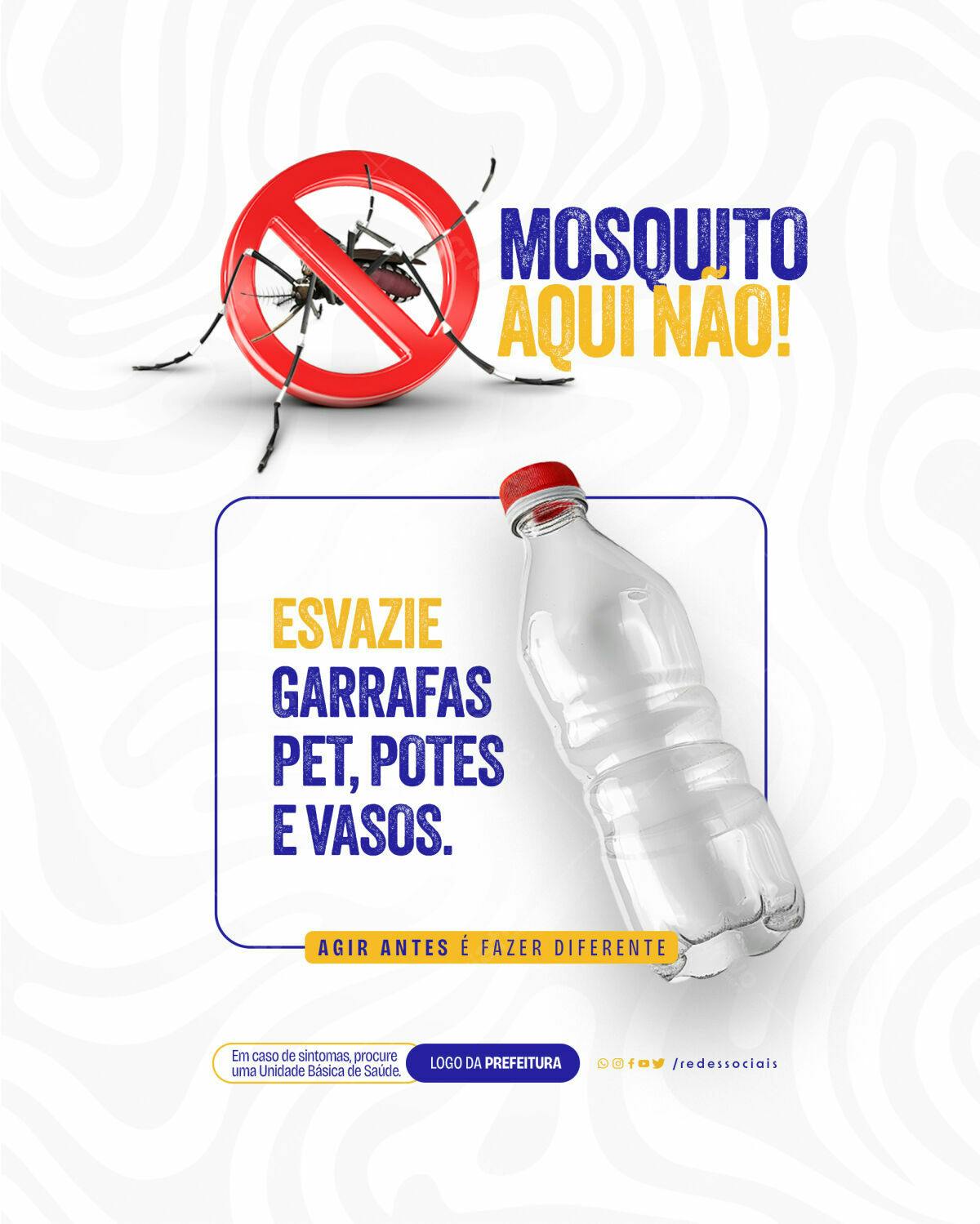 Post para Combate à Dengue PSD Editável