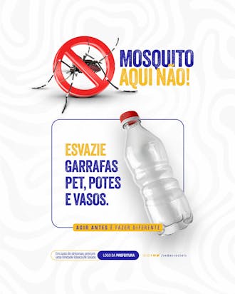 Social media dengue esvazie garrafas