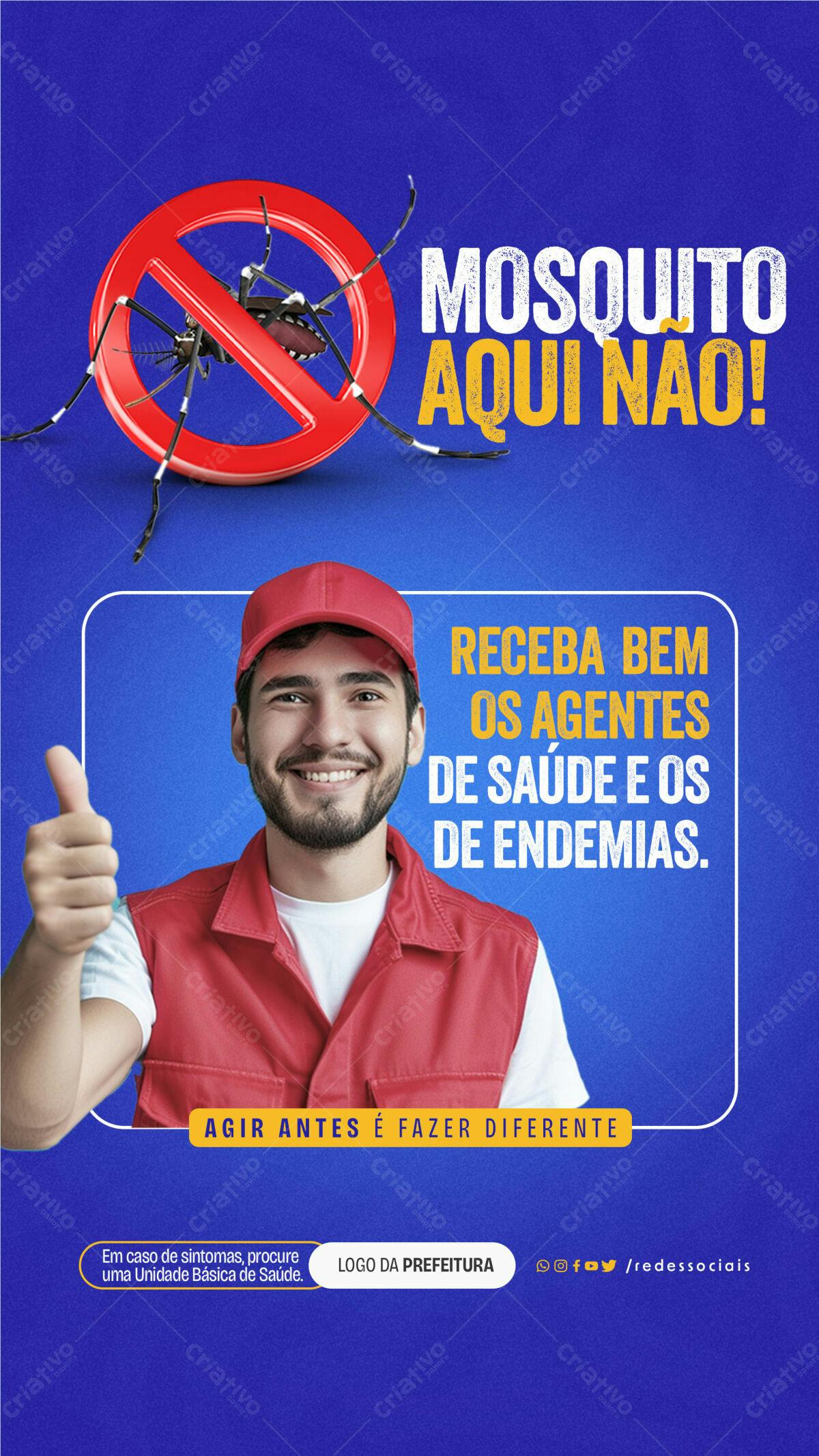 Flyer Combate à Dengue PSD Editável