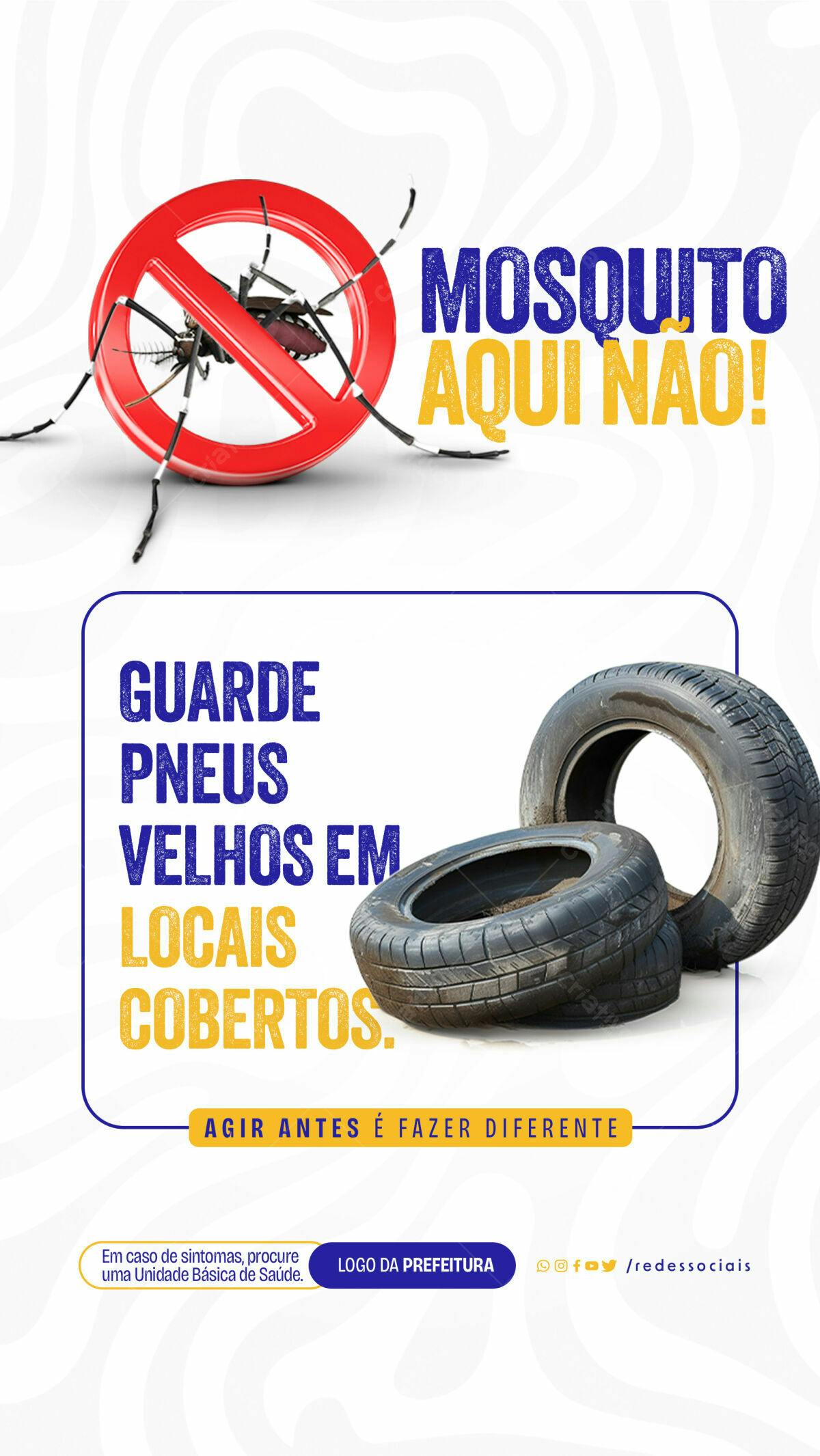 Flyer Combate à Dengue PSD Editável