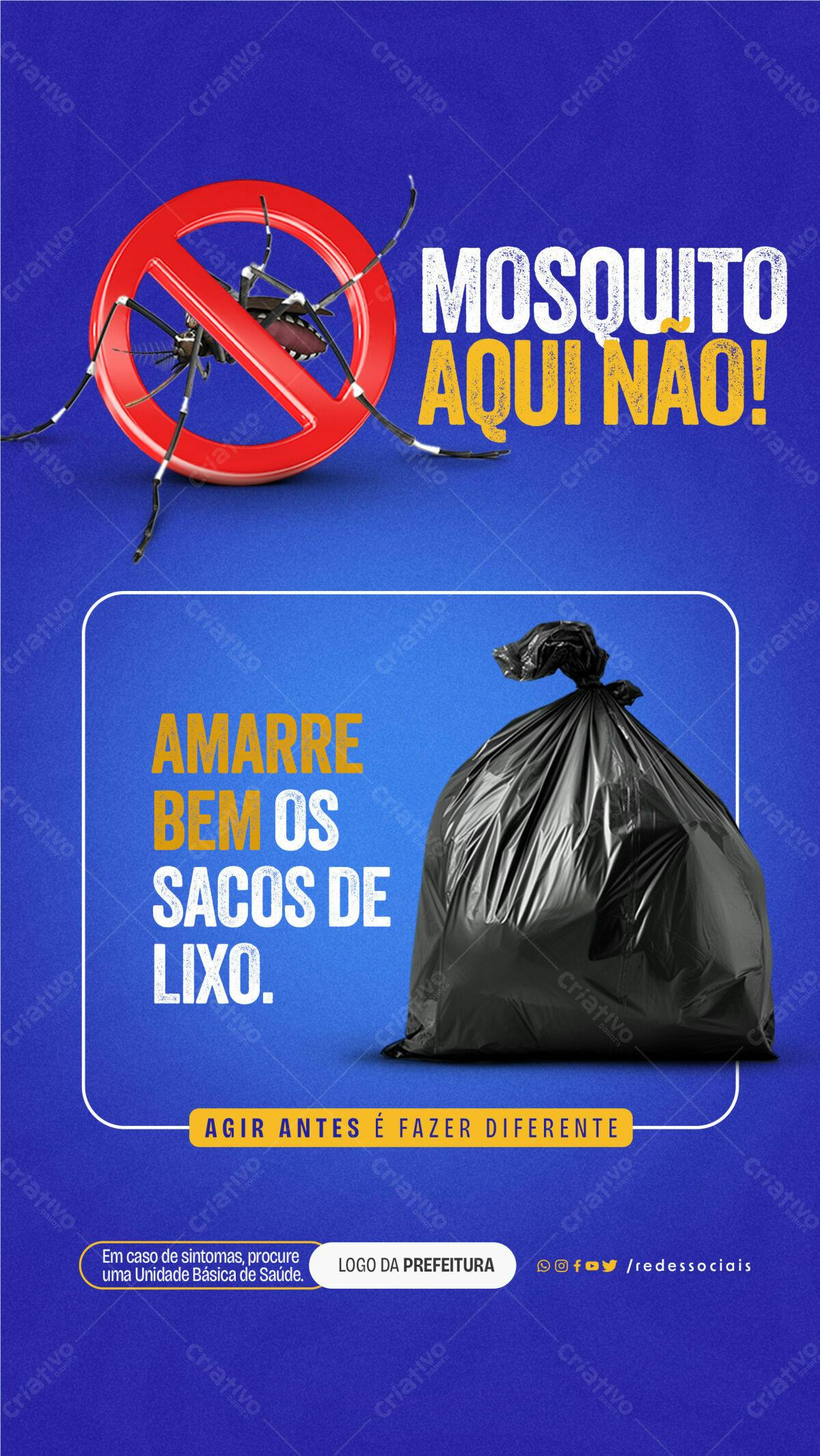 Flyer Combate à Dengue PSD Editável