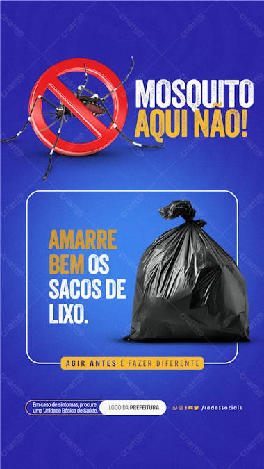 Story dengue amarre bem os sacos de lixo