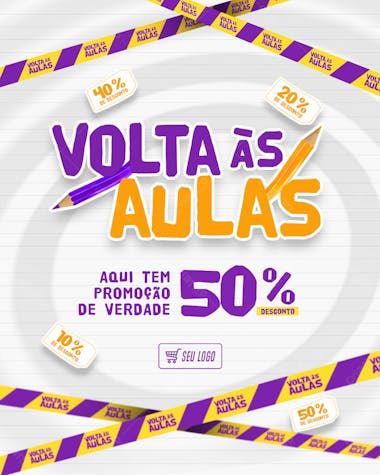 Folheto volta as aulas: matrículas abertas