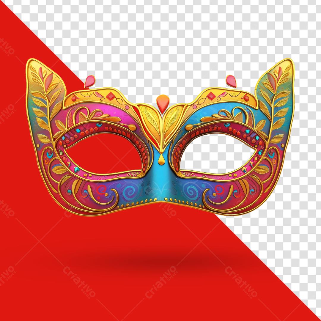 Máscara de Carnaval PSD Editável