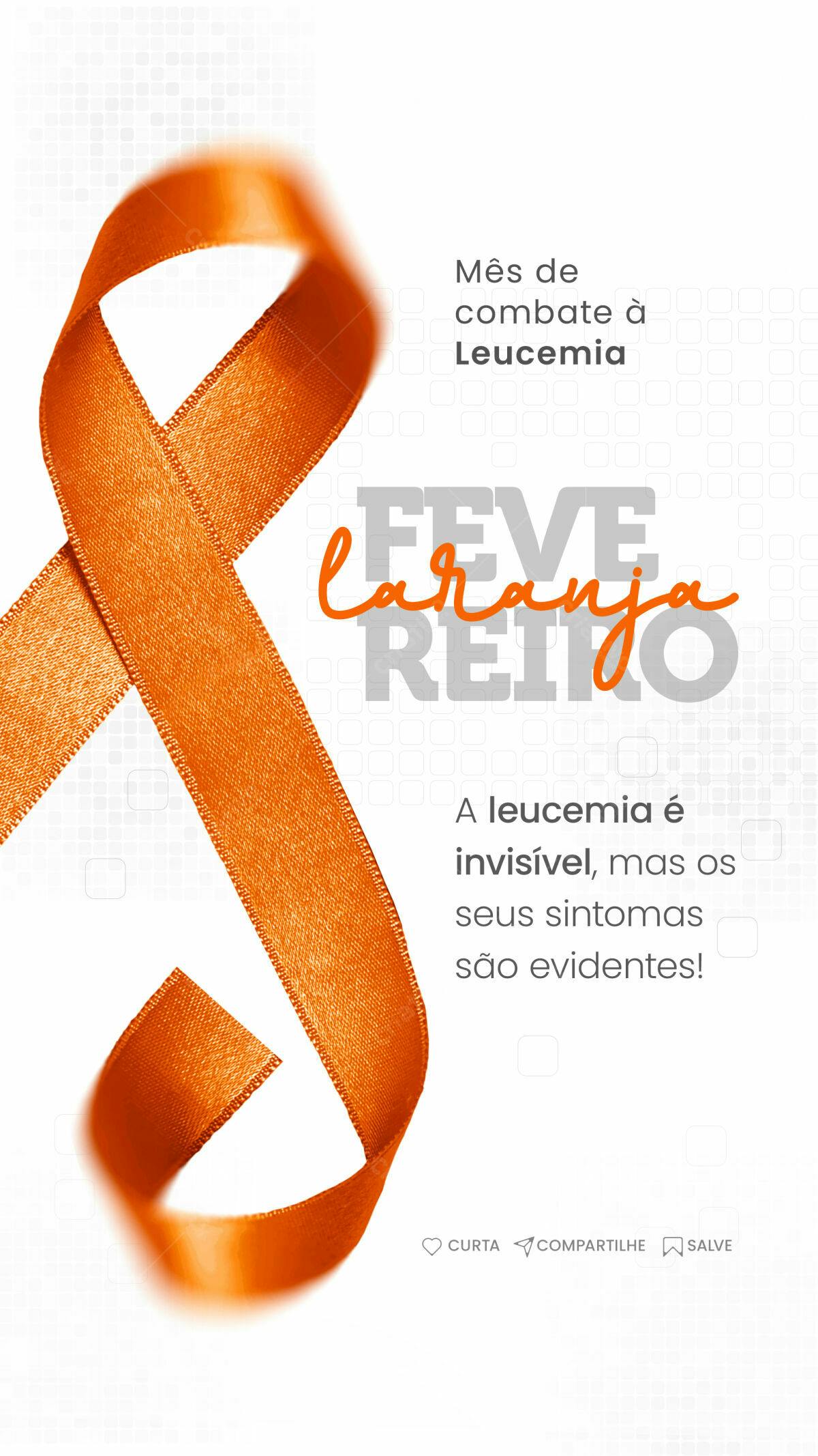 Flyer Mês de Combate à Leucemia PSD Editável
