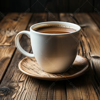 Xícara de café sobre mesa de madeira vintage aesthetic imagem free gratis para baixar