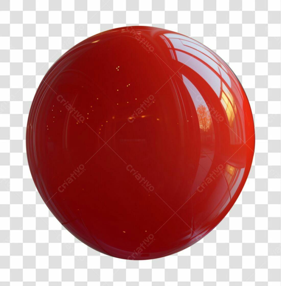 Ícone esfera vermelha PNG com fundo transparente