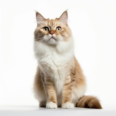 Gato Animal Fofo Sobre Fundo Branco Imagem Grátis Natureza  (15)
