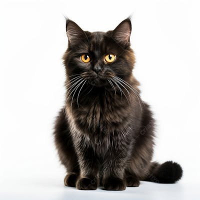 Gato Animal Fofo Sobre Fundo Branco Imagem Grátis Natureza  (20)
