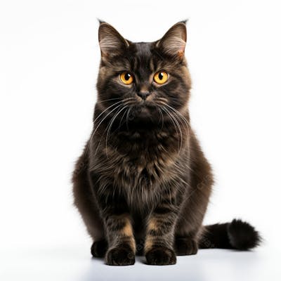 Gato Animal Fofo Sobre Fundo Branco Imagem Grátis Natureza  (21)