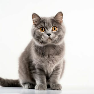 Imagem grátis de um gato fofo animais sobre fundo branco