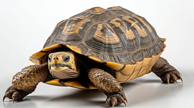 Imagem grátis tartaruga sobre fundo branco
