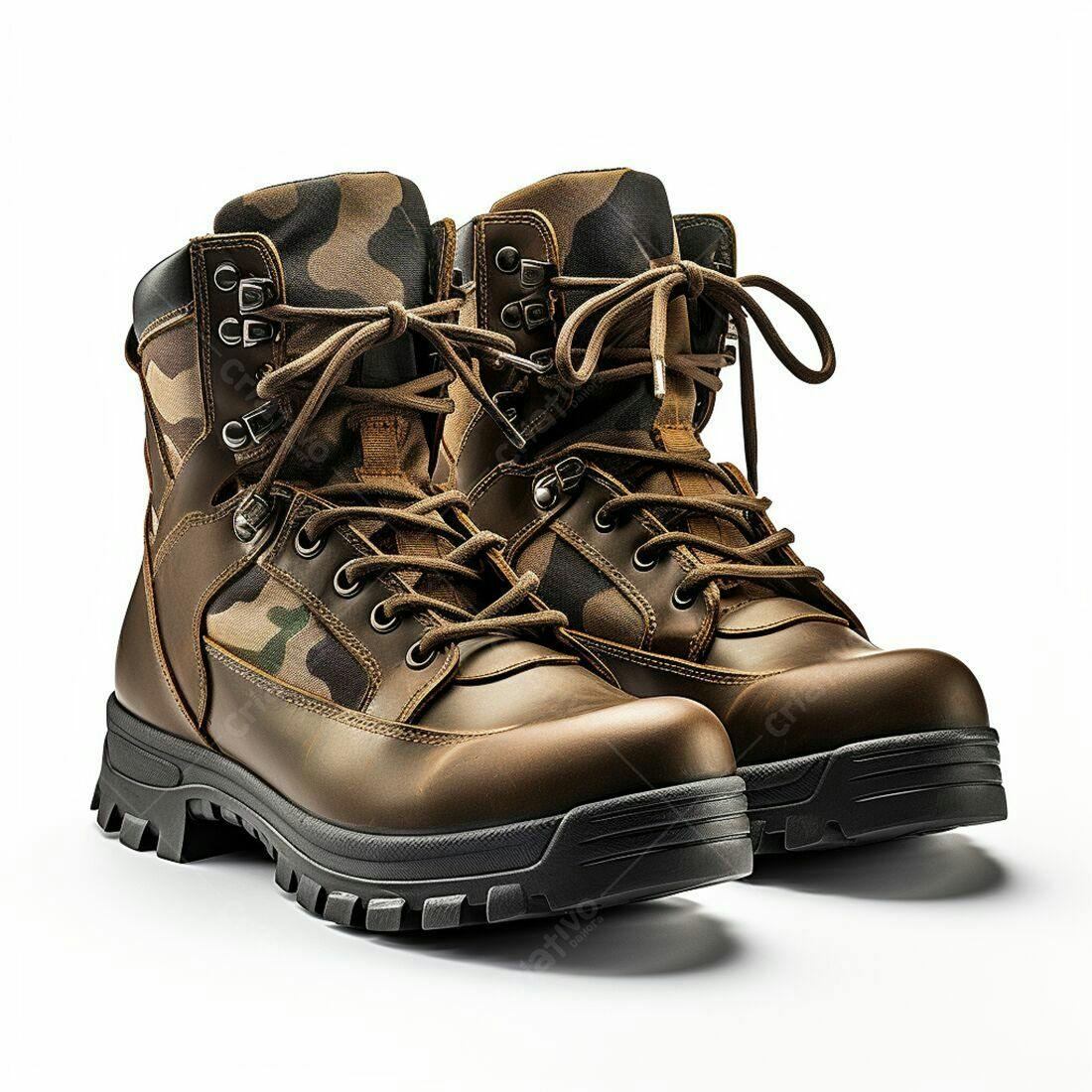 Botas Marrons Camufladas para Aventura