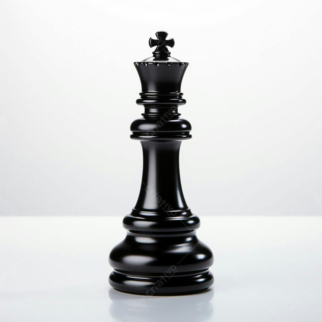Dama de Xadrez Negra peça de jogo