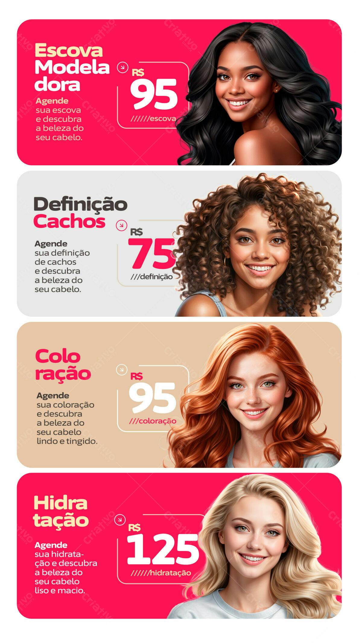 Banner Salão de Beleza PSD Editável
