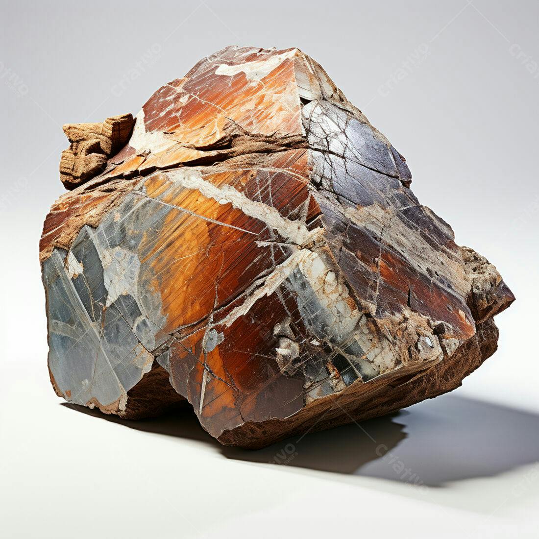 Pedra Marrom e Cinza Textura Rica Detalhes