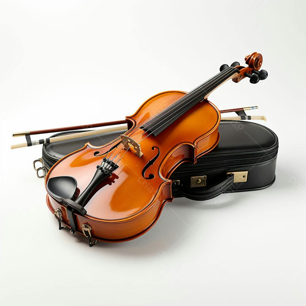 Baixe Grátis Violino Sobre Fundo Branco (2)