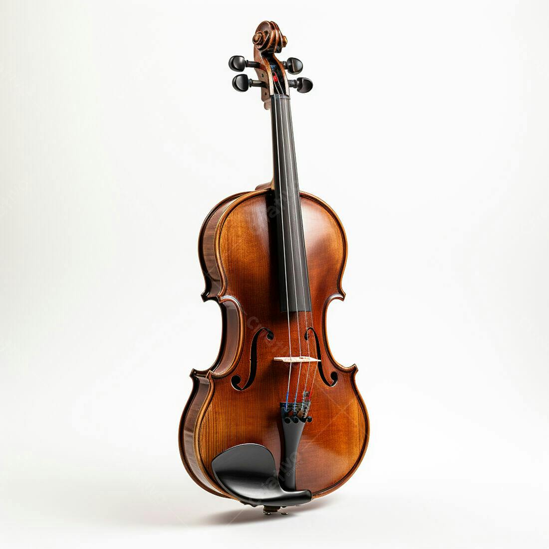 Violino clássico em fundo branco