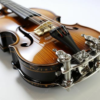 Baixe grátis violino sobre fundo branco
