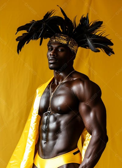 Imagem De Um Homem Usando Fantasia Carnaval 5
