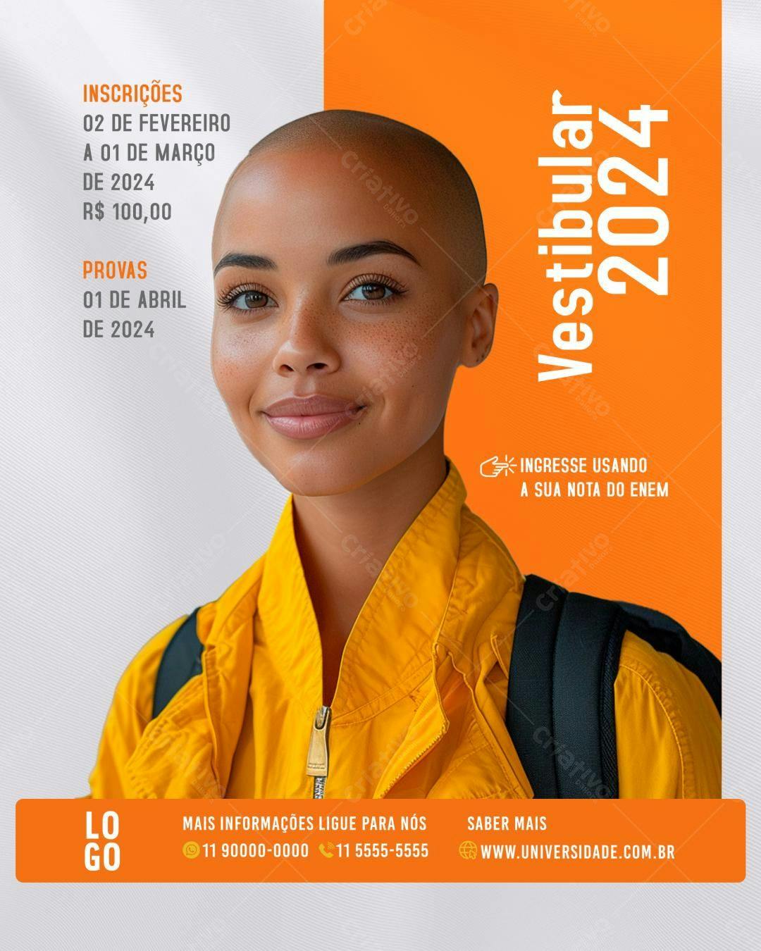 Flyer Vestibular 2024 PSD Editável