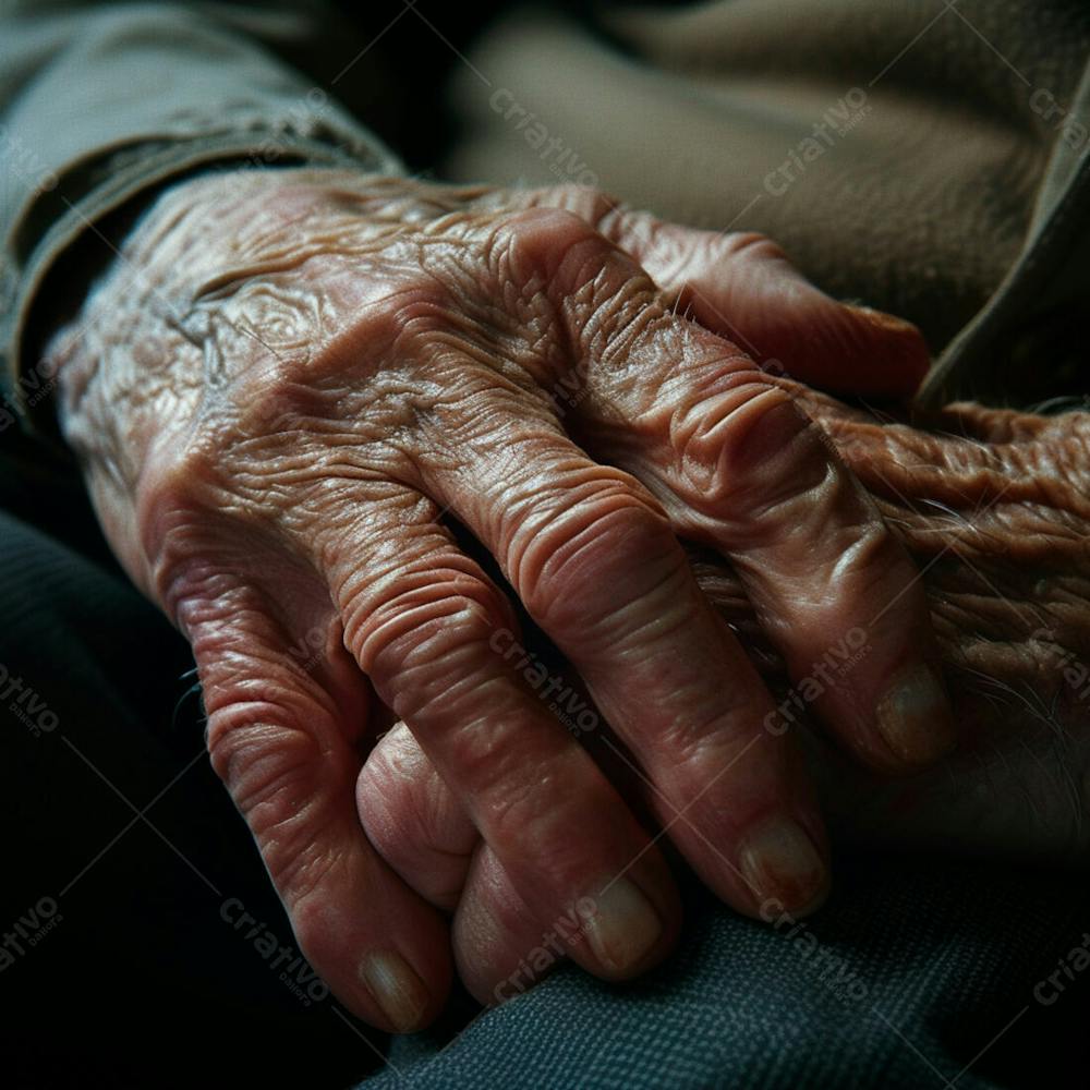 Imagem De Mãos Enrugada De Um Senhor  6