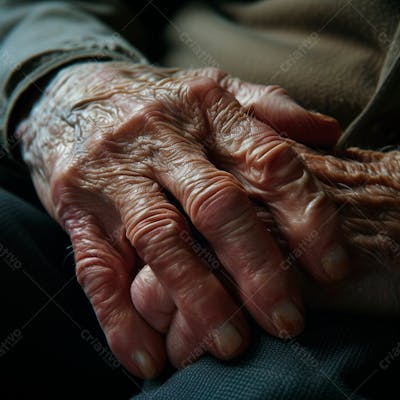 Imagem De Mãos Enrugada De Um Senhor  6