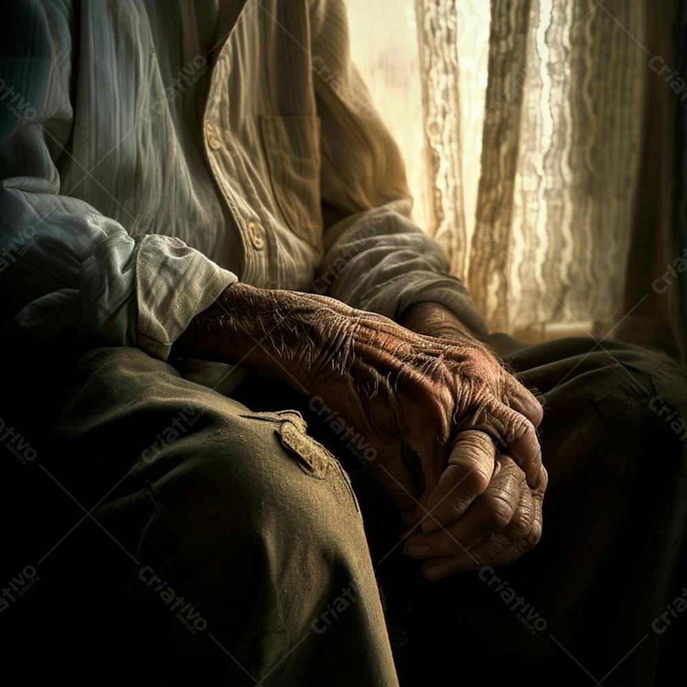 Imagem De Mãos Enrugada De Um Senhor  8
