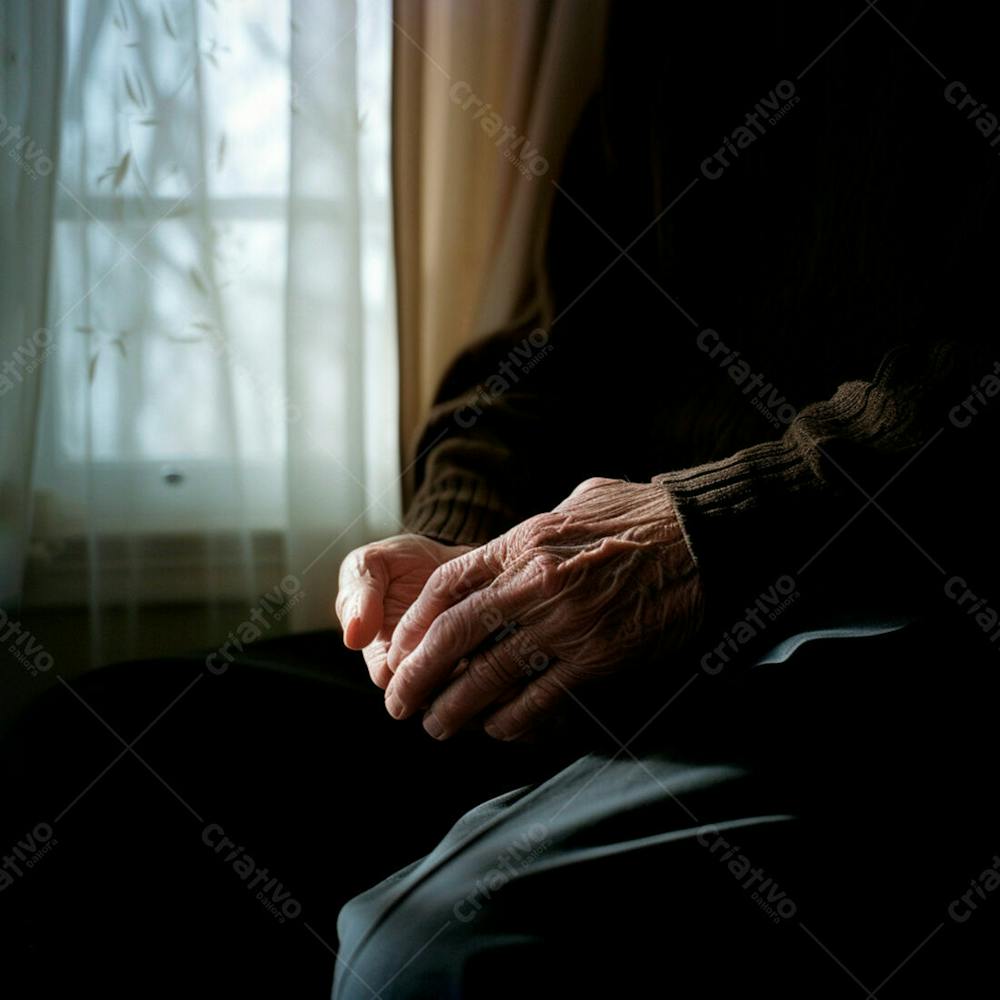 Imagem De Mãos Enrugada De Um Senhor  9
