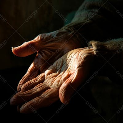 Imagem De Mãos Enrugada De Um Senhor  11